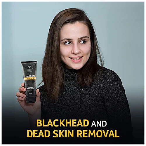 Face Scrub- Bombay Shaving Company's Sulphate Free & Paraben Free Charcoal Face Scrub which Eliminates Blackheads and Removes Dead Skin 45gm