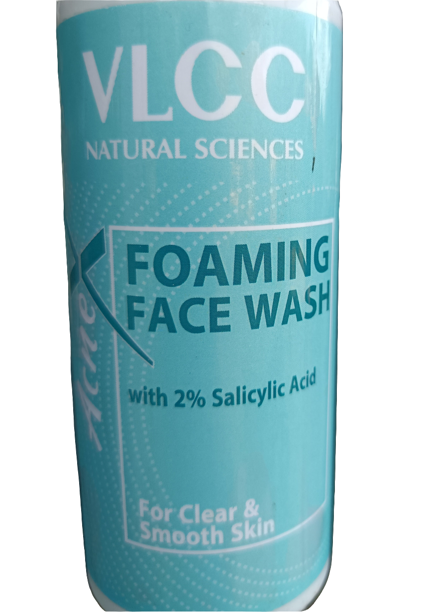 Face Wash- VLCC Acne Control Foaming Face Wash with 2% Salicylic Acid, Aloe Vera Extract and Orange Peel Extract for Clear & Smooth Skin 150ml