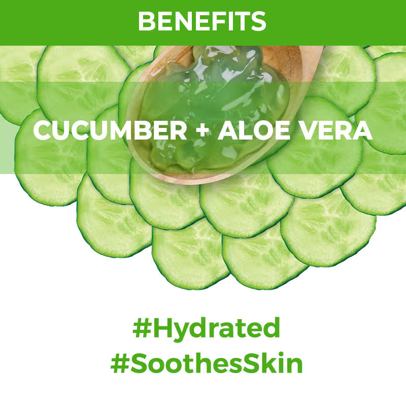 Face Sheet Mask- Nykaa Natural Skin Secret's Cucumber & Aloe Vera Sheet Mask for Toned & Hydrated Skin which Sootes and Cleanses every Skin Types (20ml)