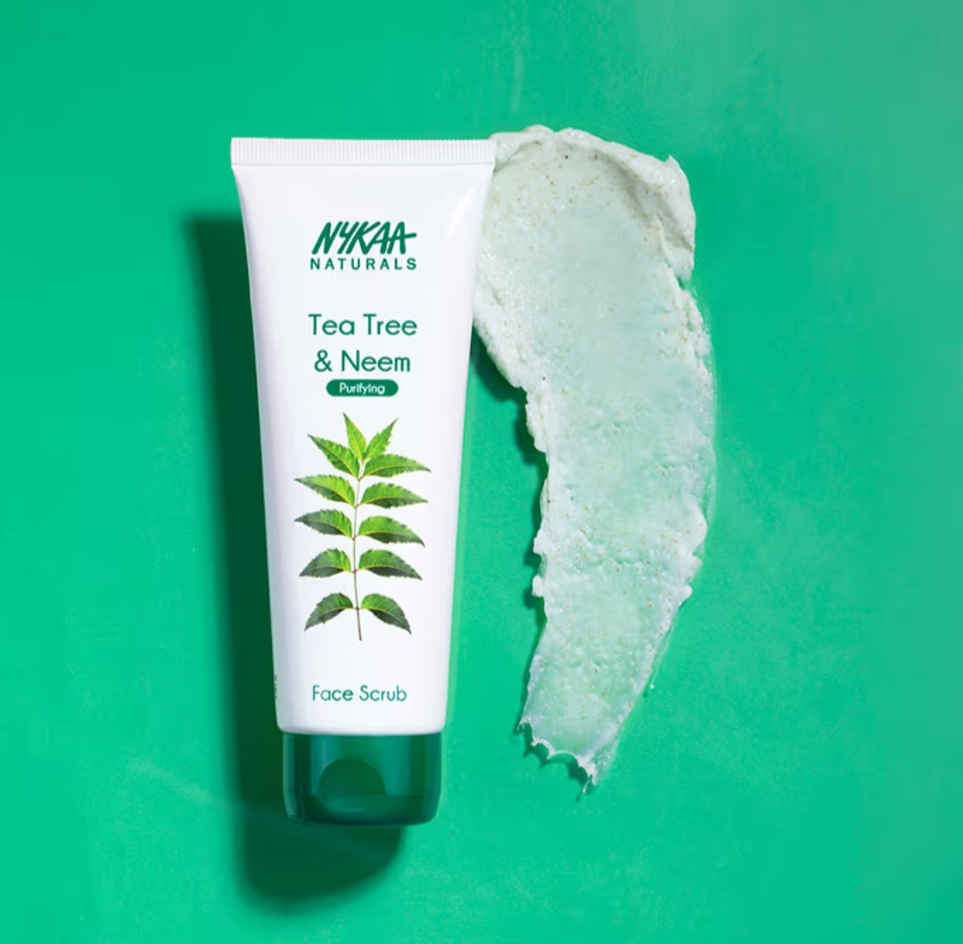 Face Scrub- Nykaa Naturals Tee Tree & Neem Purifying Face Scrub 100gm