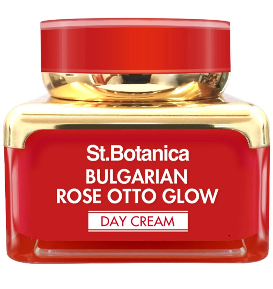 Brightening & Glowing Cream- St.Botanica Bulgarian Rose Otto Glow Day Cream with SPF-30 UVA/UVB Protection 50gm