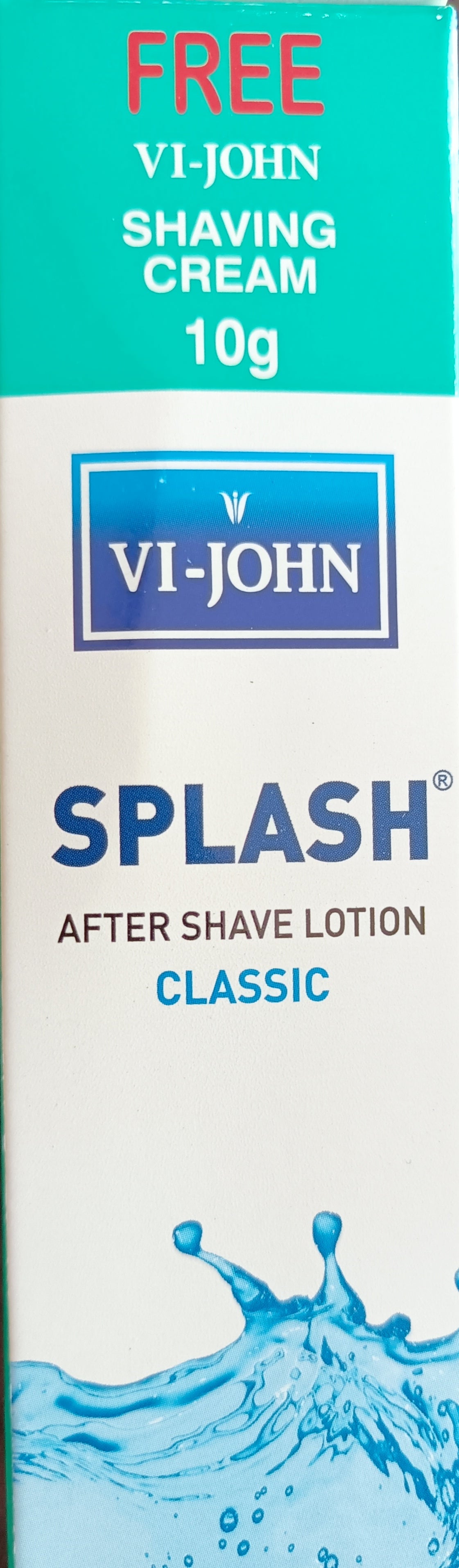 Shaving- Vi-John Splash After Shave Lotion Classic 50ml (Free Vi-John Shaving Cream 10gm)