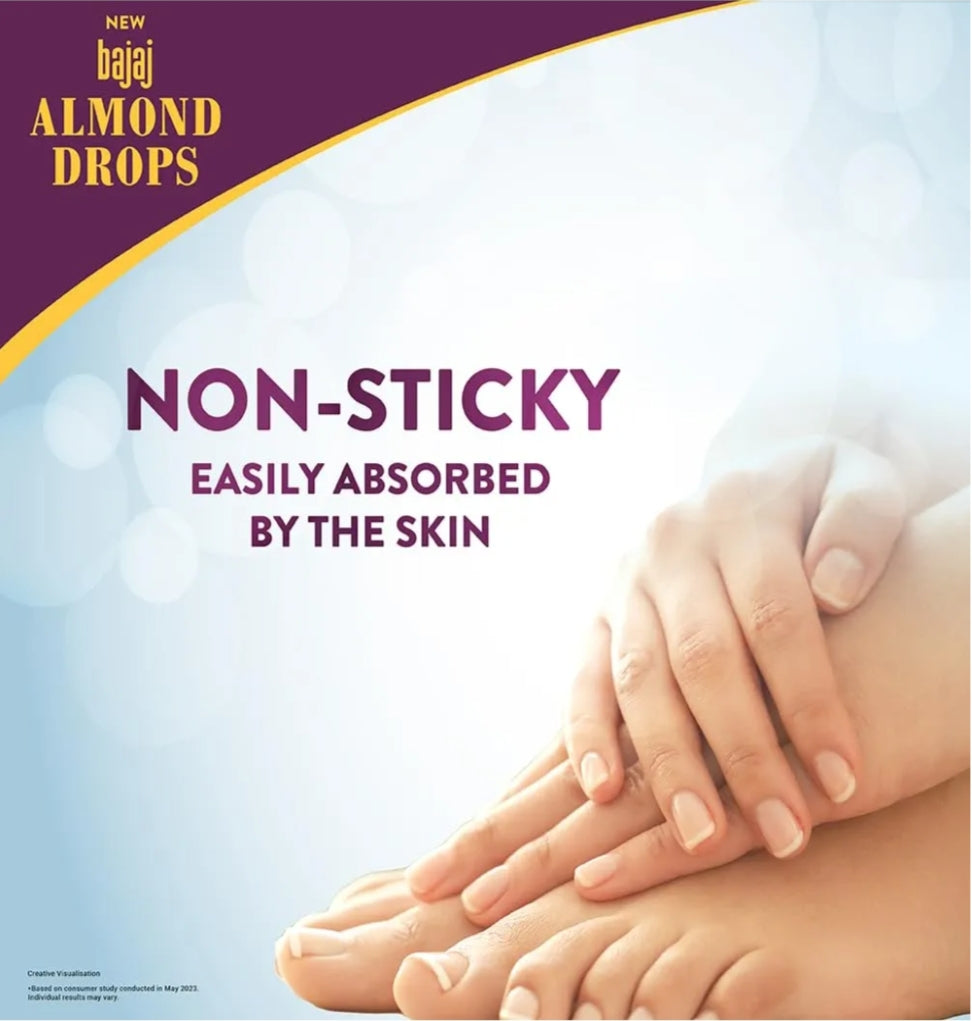Lotions & Moisturizers- Bajaj Almond Drops Non-Sticky Body Lotion (Long Lasting Moisturisation) with Almond Oil & Vitamin-E 400ml