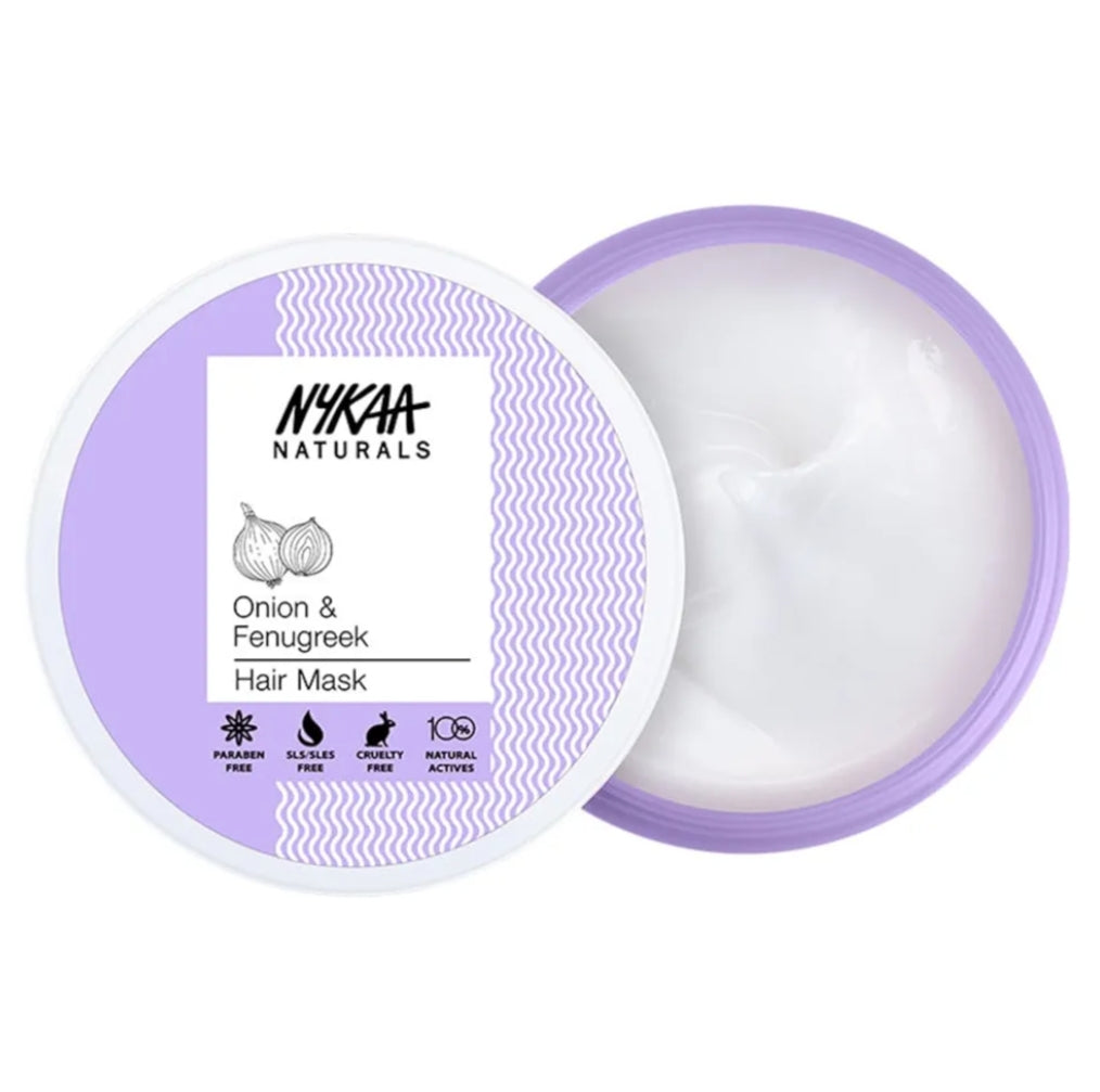 Hair Mask- NYKAA Natural's Onion & Fenugreek Hair Mask for Hair Growth & Protection from Hair Fall - 200ml