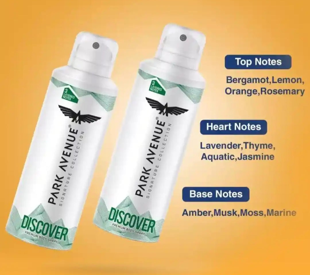 Perfumes & Deodorants- PARK AVENUE Signature Collection Discover Premium Body Spray with Layered Notes 150ml