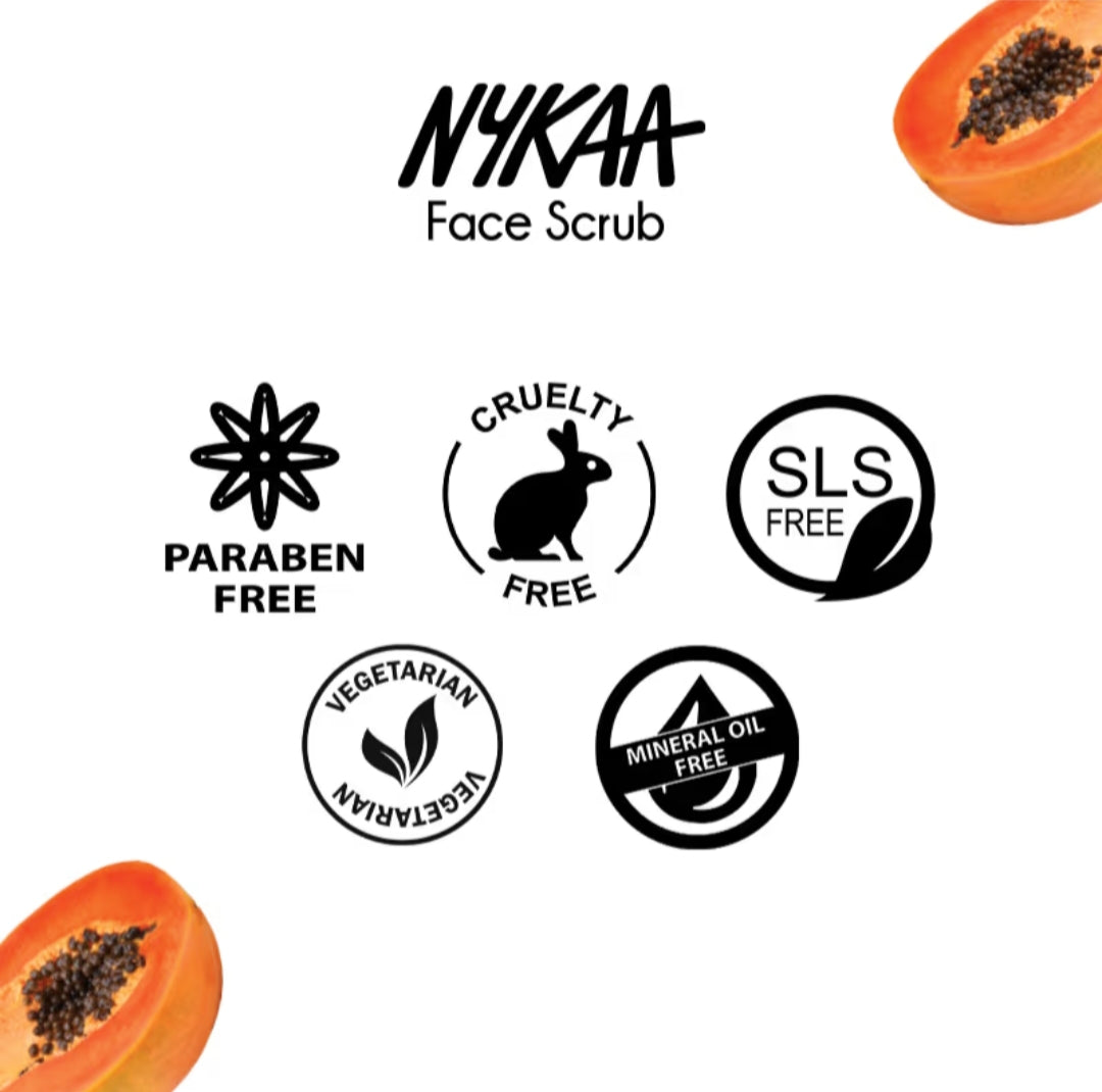 Face Scrub- Nykaa Naturals Papaya & Amla Anti-Pigmentation Face Scrub 100gm