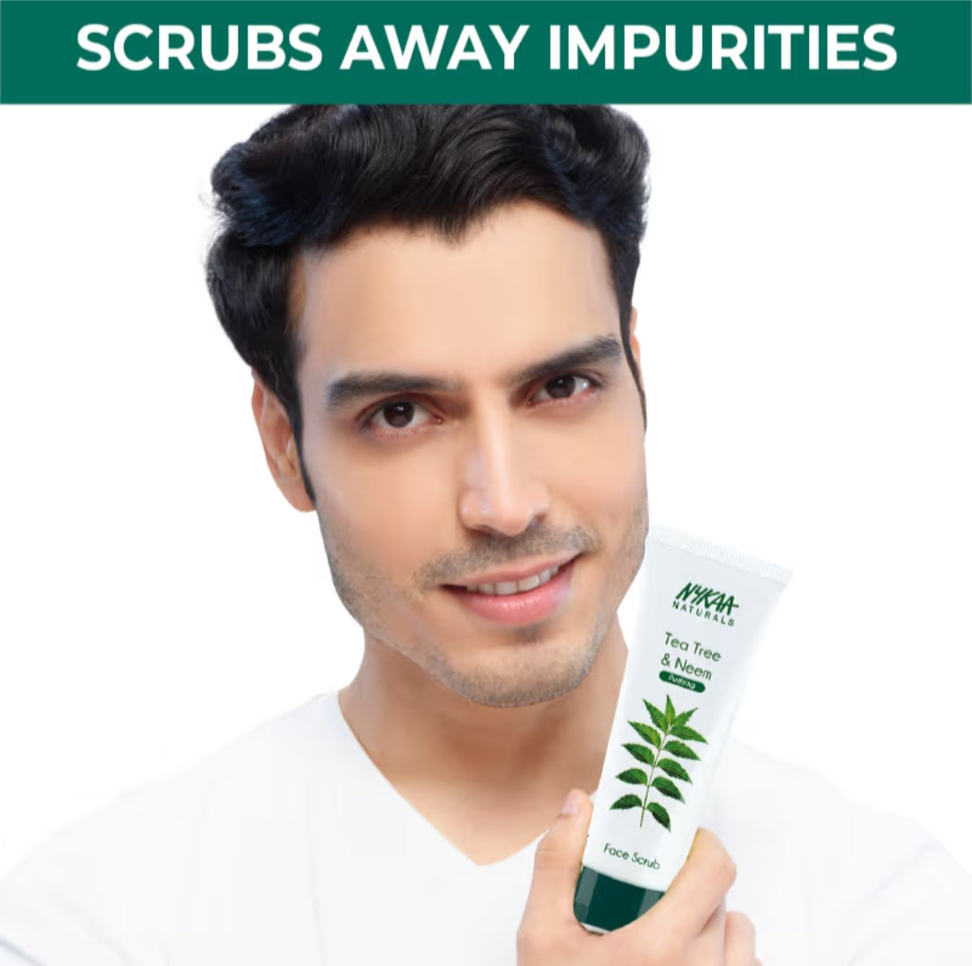 Face Scrub- Nykaa Naturals Tee Tree & Neem Purifying Face Scrub 100gm