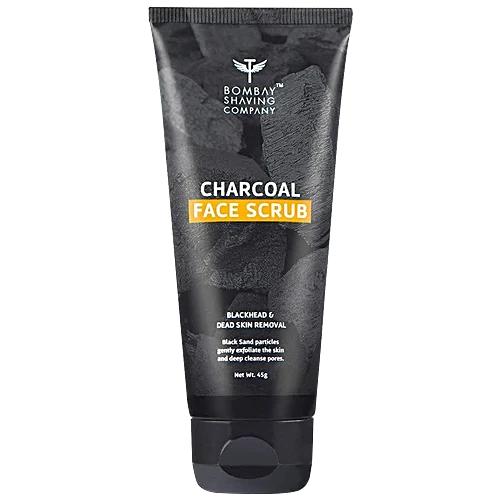 Face Scrub- Bombay Shaving Company's Sulphate Free & Paraben Free Charcoal Face Scrub which Eliminates Blackheads and Removes Dead Skin 45gm