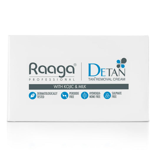 DeTan- RAAGA PROFESSIONALDETAN WITH KOJIC & MILK TAN REMOVAL CREAM (SINGLE POUCH) 12gm
