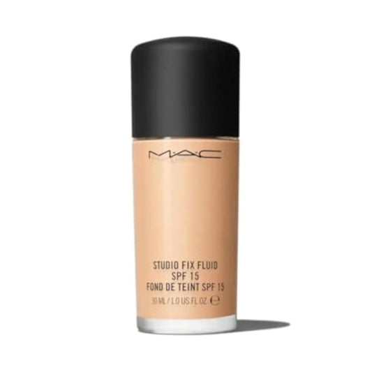 Makeup Foundation- M.A.C Studio Fix Fluid Spf 15 Liquid Medium Coverage Natural Foundation For all Skin Type.
