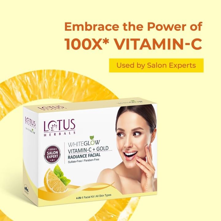 Facial Kit- Lotus Herbals WhiteGlow Vitamin-C Single Facial Kit 57gm