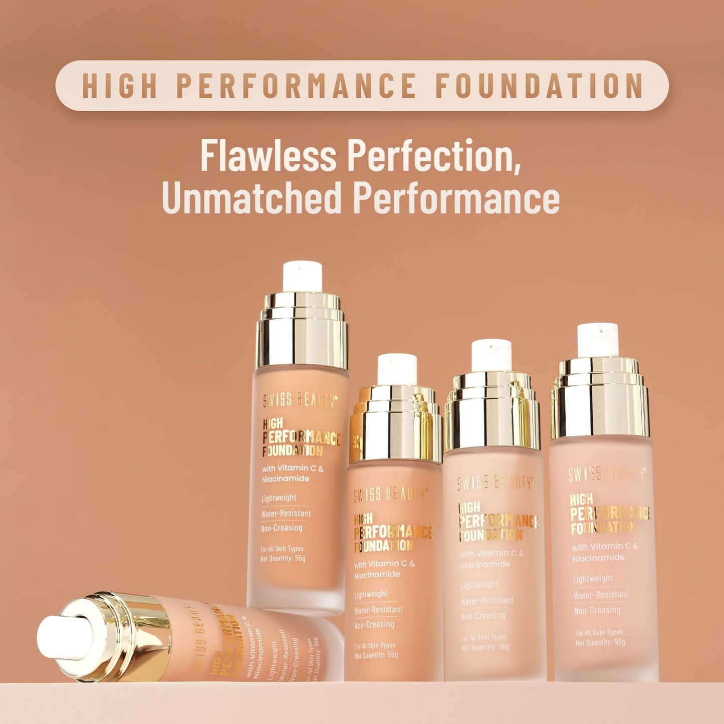 Makeup Foundation- Swiss Beauty High Performance Foundaion 55gm