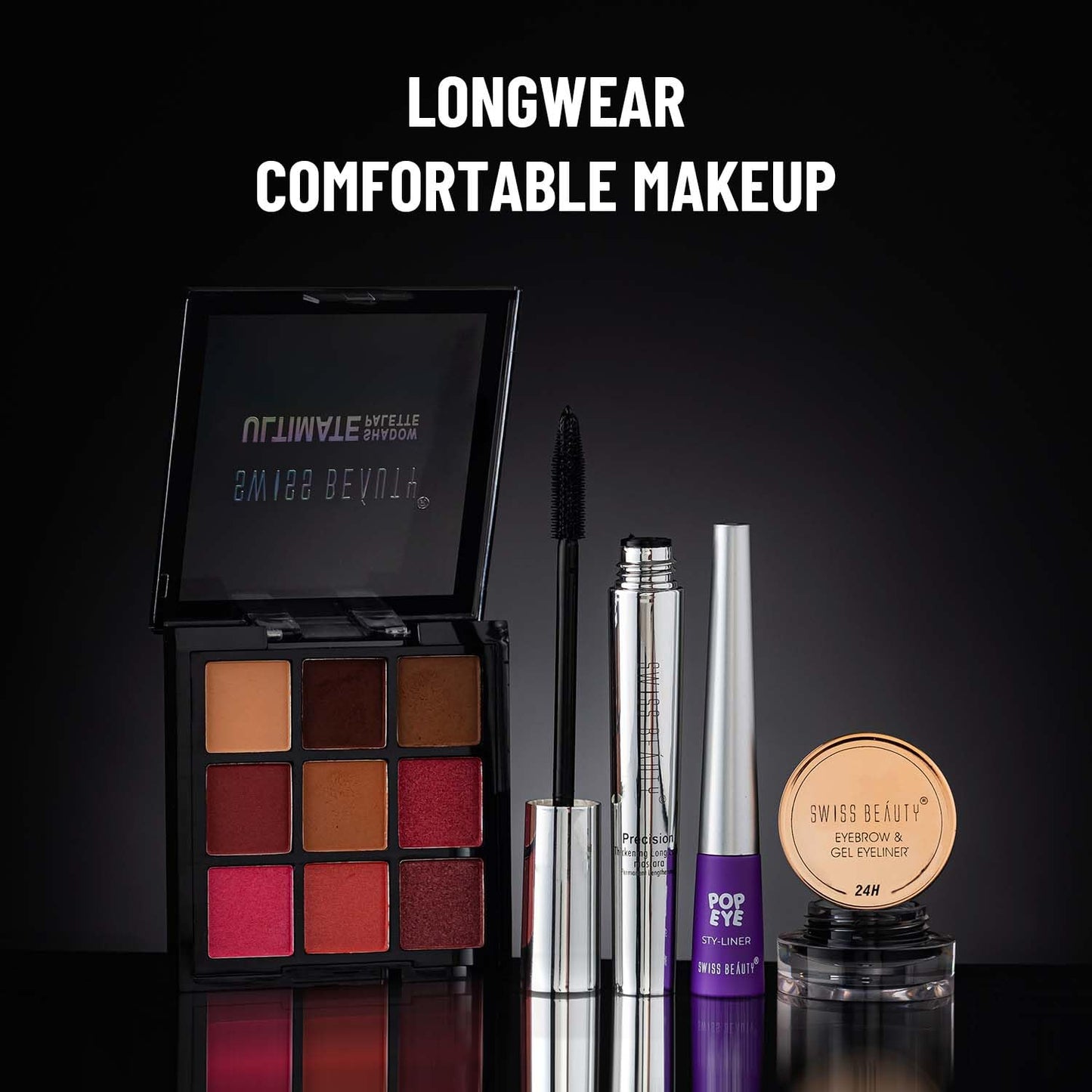 Makeup Eyeshadow- Swiss Beauty Ultimate Eyeshadow Multicolor Palette Kit.