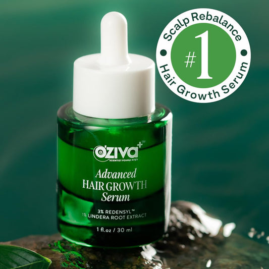 Hair Serum- Oziva+  Hair Growth Serum Scientist Formulated with Pure Plant Actives | No side effects | 30ml