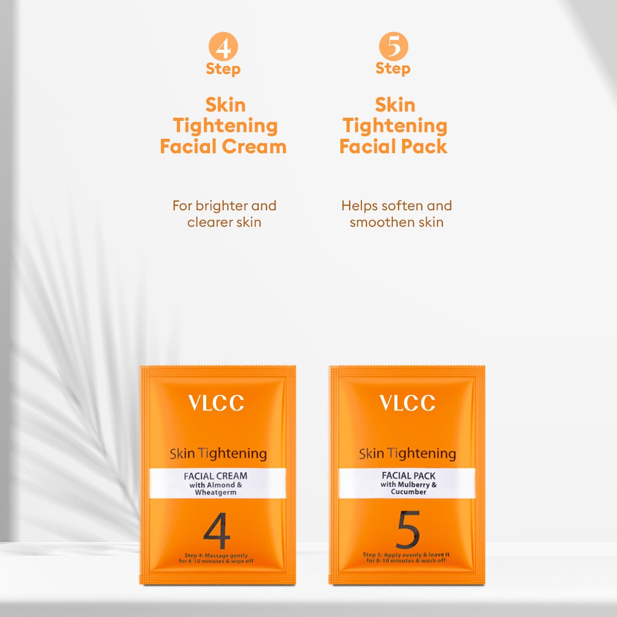 VLCC Skin Tightening Facial Kit - 25g X 3 (75g) (Pack of 3)  Skin Elasticity Facial  Helps Remove Toxins and Reduces Blemishes With Berberry, Wheatgerm, Carrot Extract, and Geranium