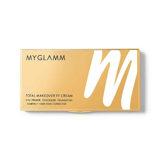Makeup Kit- MyGlamm Total Makeover FF Matte Full Coverage Cream (5-in-1 : Primer, Concealer, Compact, Foundation and Skin Tone Corrector) Palette With SPF 30.