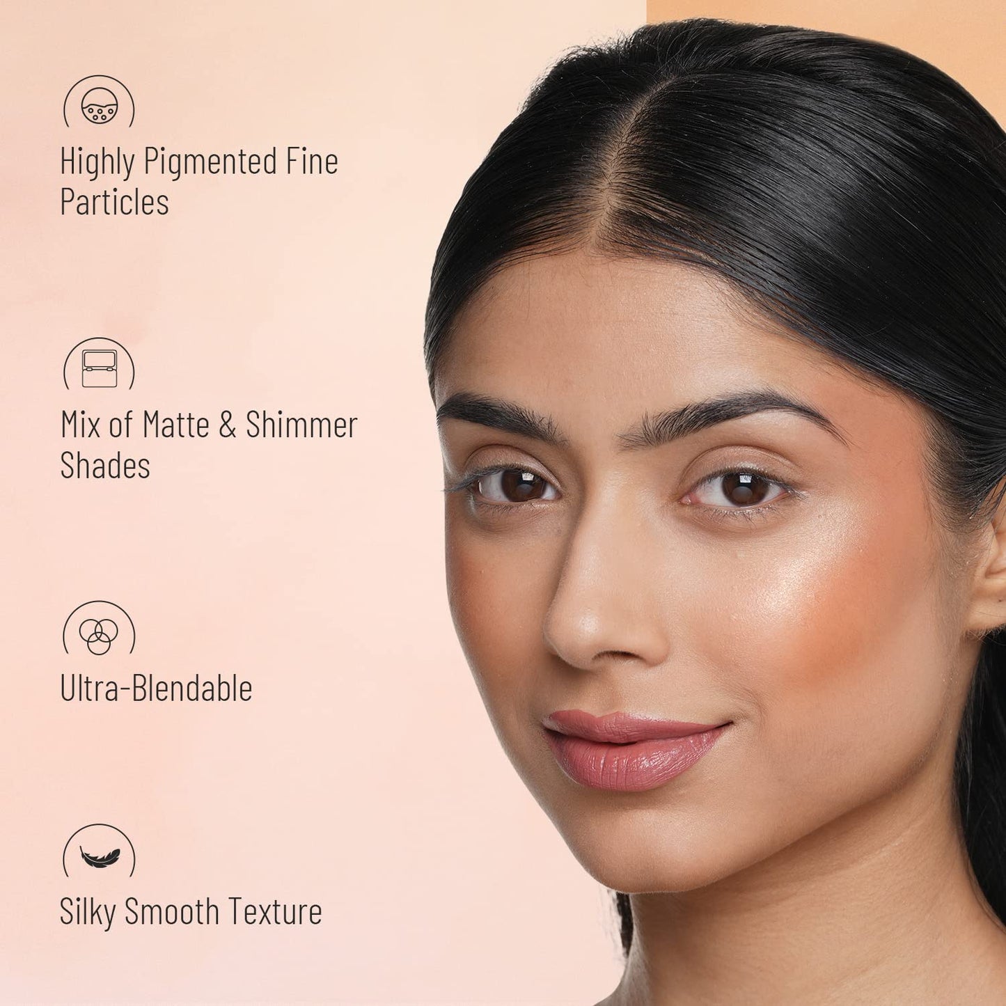 Makeup Blusher- Swiss Beauty Ultra Blush Palette with highly blendable shades 16gm