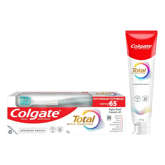 Toothpaste- COLGATE TOTAL ACTIVE PREVENTION ADVANCED HEALTH TOOTH PASTE 150GM