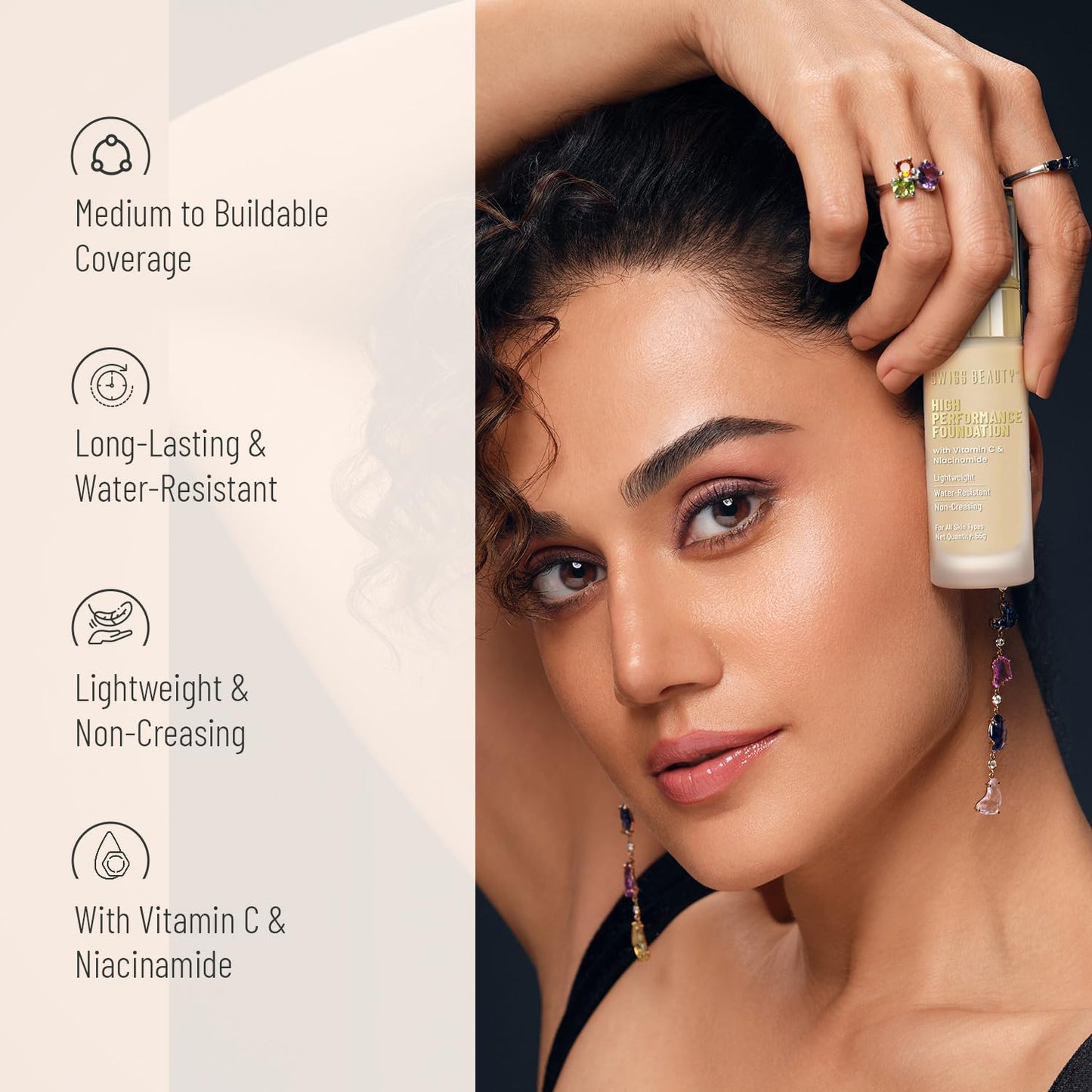 Makeup Foundation- Swiss Beauty High Performance Foundaion 55gm