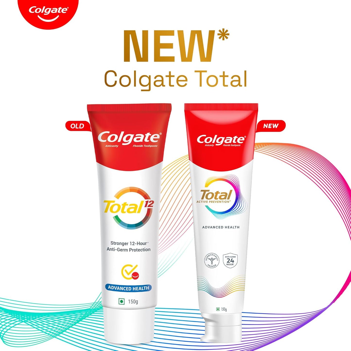 Toothpaste- COLGATE TOTAL ACTIVE PREVENTION ADVANCED HEALTH TOOTH PASTE 150GM