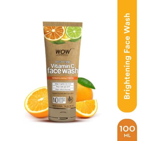 Face Wash- WOW BRIGHTENING VITAMIN-C FACE WASH 100ML