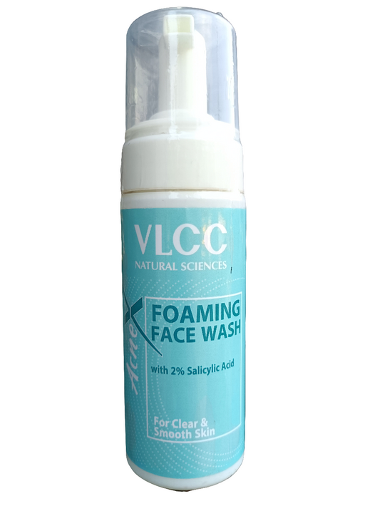 Face Wash- VLCC Acne Control Foaming Face Wash with 2% Salicylic Acid, Aloe Vera Extract and Orange Peel Extract for Clear & Smooth Skin 150ml