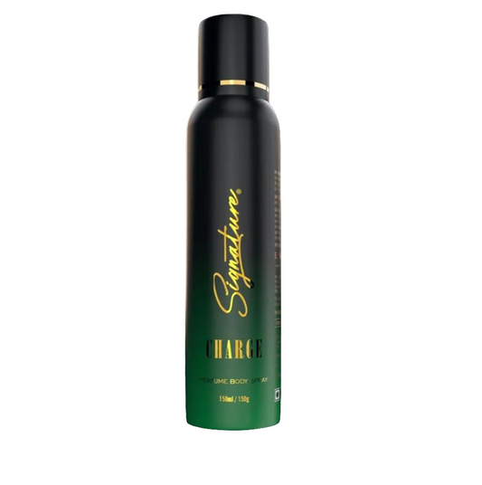 Perfumes & Deodorants- Signature CHARGE Deodorant Long Lasting Fragrance Perfumed Body Deo Spray. No Gas Perfume For Men & Women 150ml