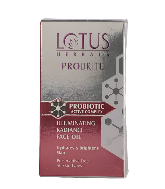Face Serum- Lotus Herbals Probrite Illuminating Radiance Face Oil which Hydrates & Brightens Skin 15ml