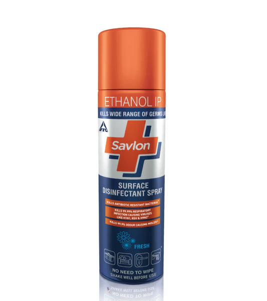 Disinfectant- Savlon Surface Disinfectant Spray which Kills 99.99% a wide range of Germs like Viruses, Bacteria, Fungi and Molds - 95ml/70gm