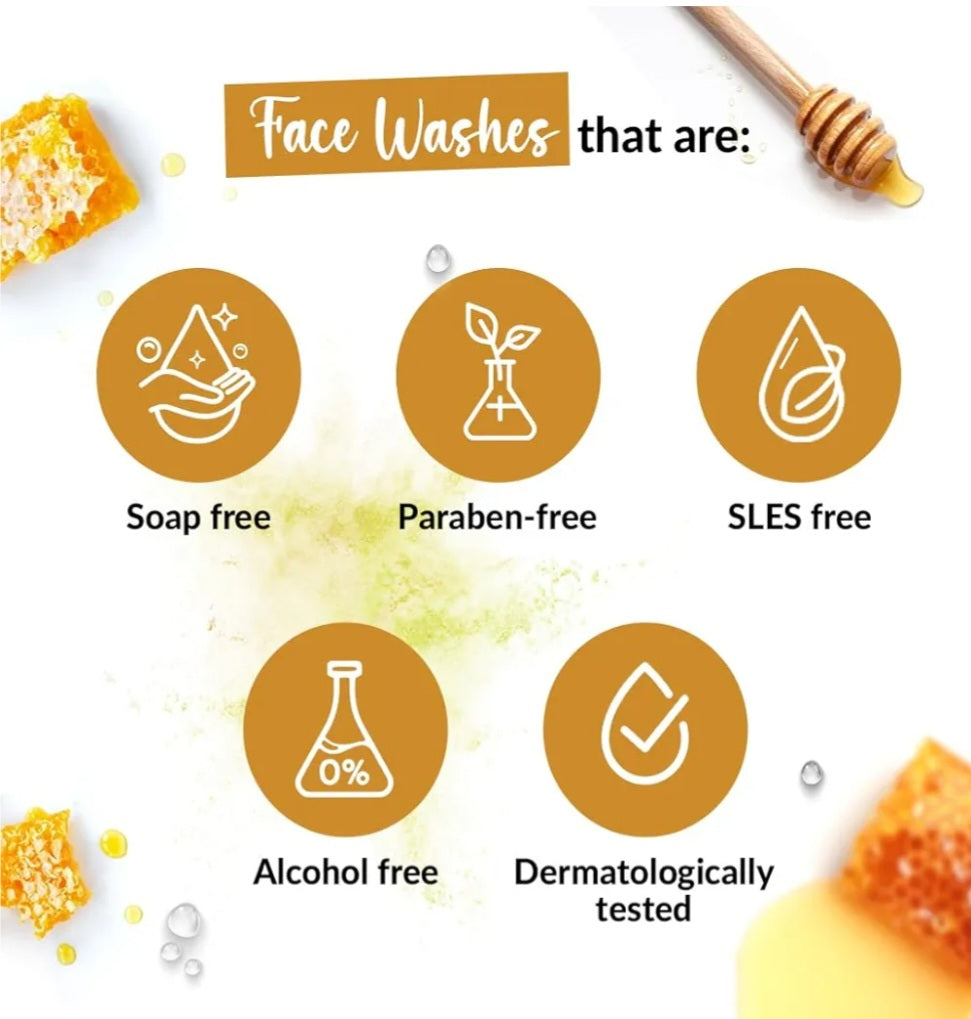 Face Wash- Medimix Ayurvedic Oil Clear Face Wash with Honey and Besan for Oil-Free & Clear Skin 100ml