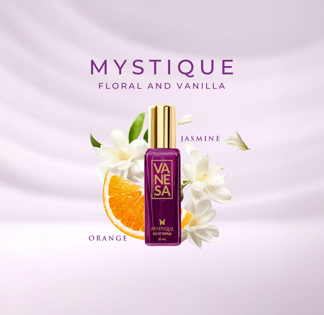 Perfumes & Deodorants- VANESA Divine Perfume Gift Set of 4 Perfumes (Shero, Magic Pearl, Mystique & Oud Love) 80ml (20ml each)