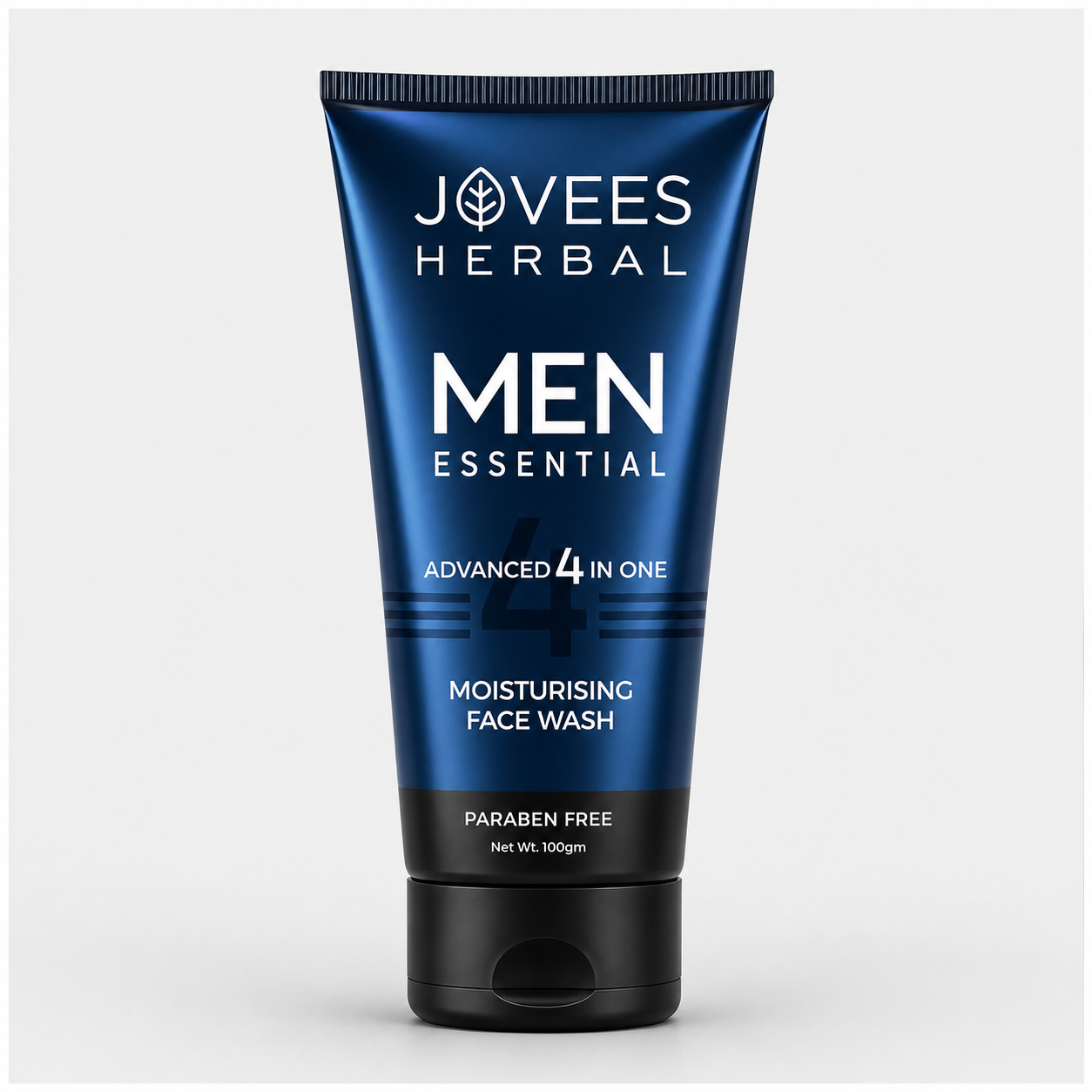 Face Wash- JOVEES Herbal's Paraben Free Advanced 4-in-1 Moisturizing Face Wash for Men - 100gm