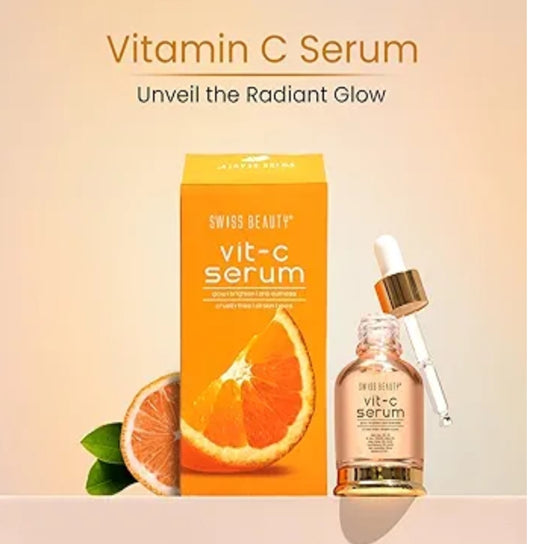 Face Serum- Swiss Beauty Vit-C Glow, Brightening and Anti-Dullness Face Serum 30ml