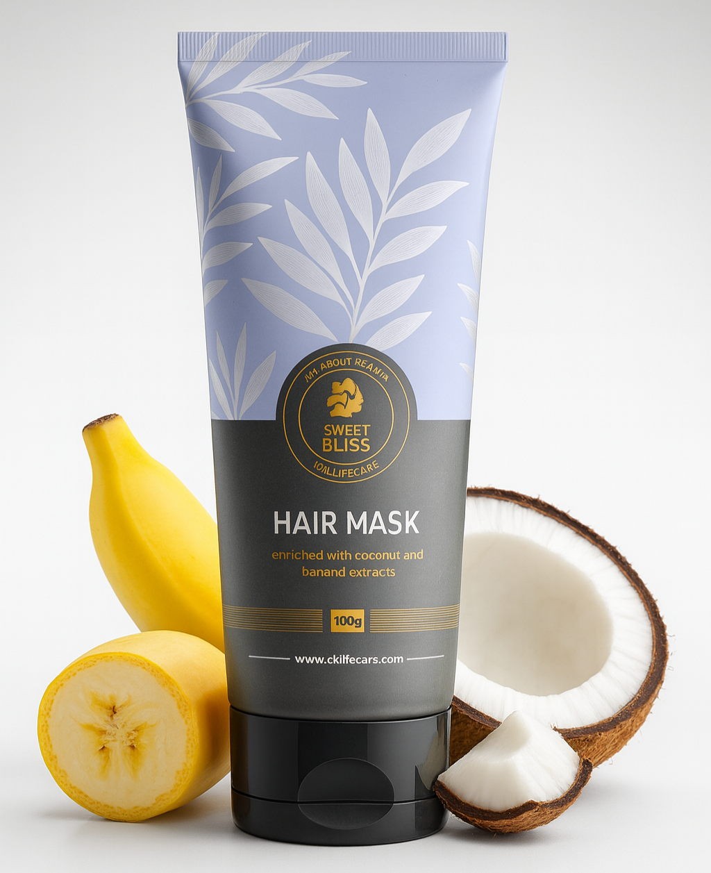 Hair Mask- Sweet Bliss Hair Mask enriched with Coconut Milk and Banana Extracts for Strong & Smooth Hairs - 100gm