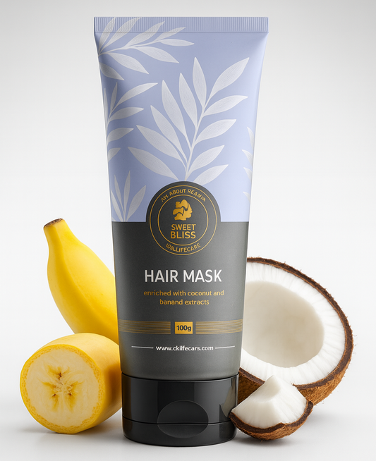 Hair Mask- Sweet Bliss Hair Mask enriched with Coconut Milk and Banana Extracts for Strong & Smooth Hairs - 100gm