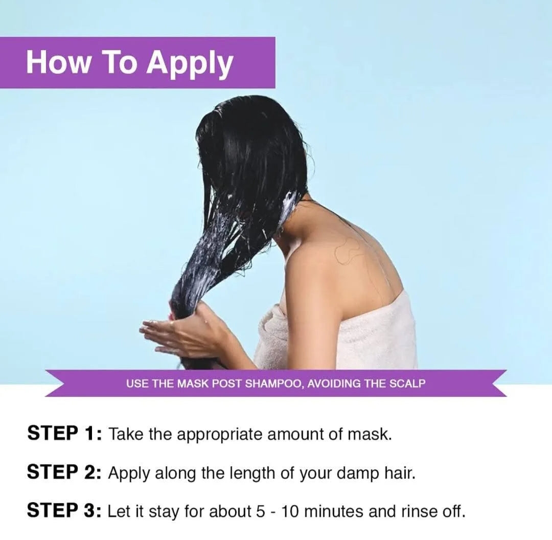 Hair Mask- Bare Anatomy EXPERT Ultra Smoothing Mask Enriched with ingredients like Niacinamide and a carbohydrate complex, which help improve hair condition, maintain moisture balance, and nourish coarse, dry, and frizzy strands - 250gm