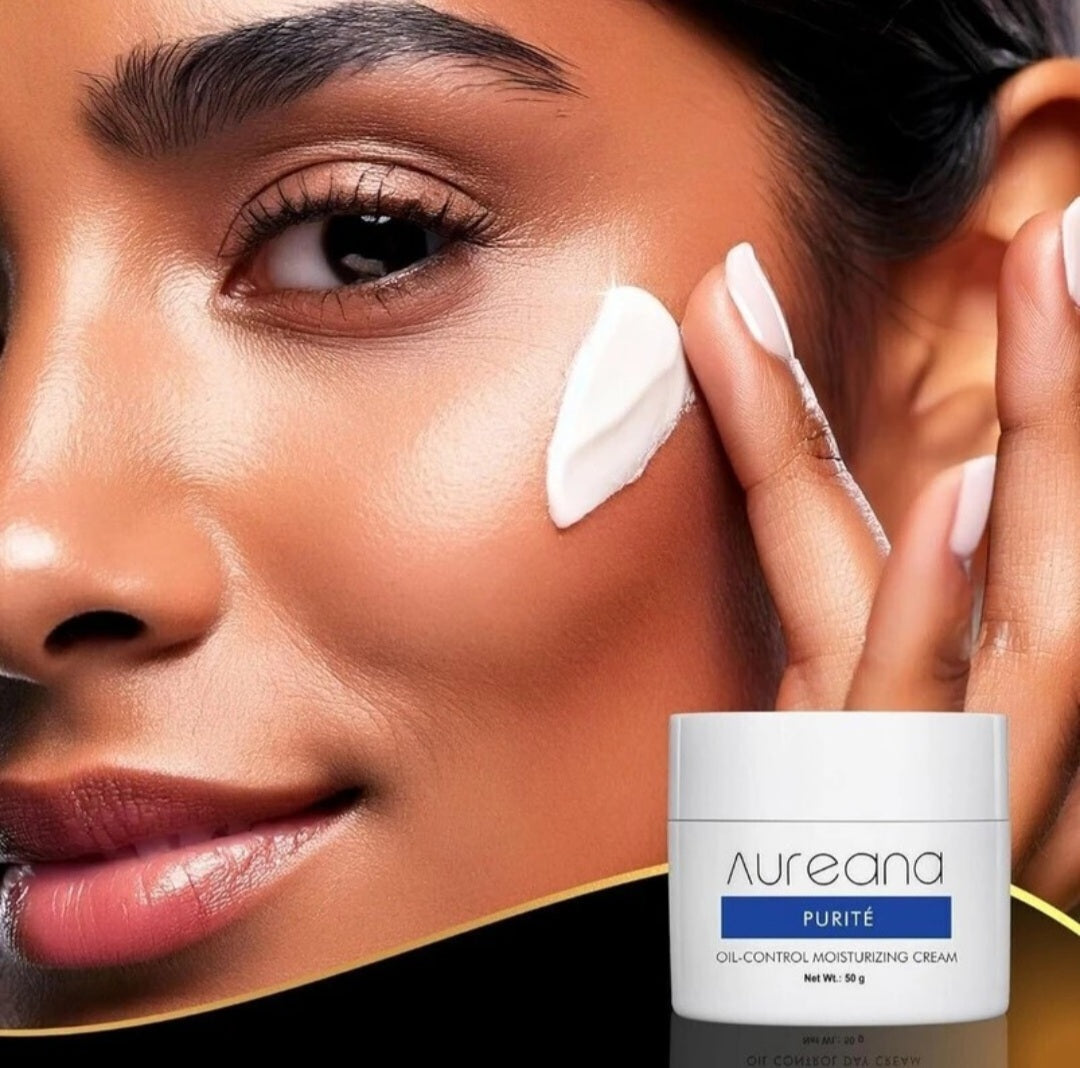 Lotions & Moisturizers- AUREANA Purite Dermatologically Tested Oil Control Moisturizing Cream enriched with  Green Tea Extracts & Calendula Extracts - 50gm