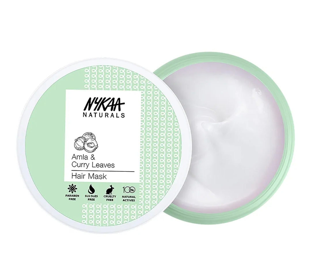 Hair Mask- NYKAA Natural's Amla & Curry Leaves Hair Mask for Longer & Thicker Hairs - 200ml