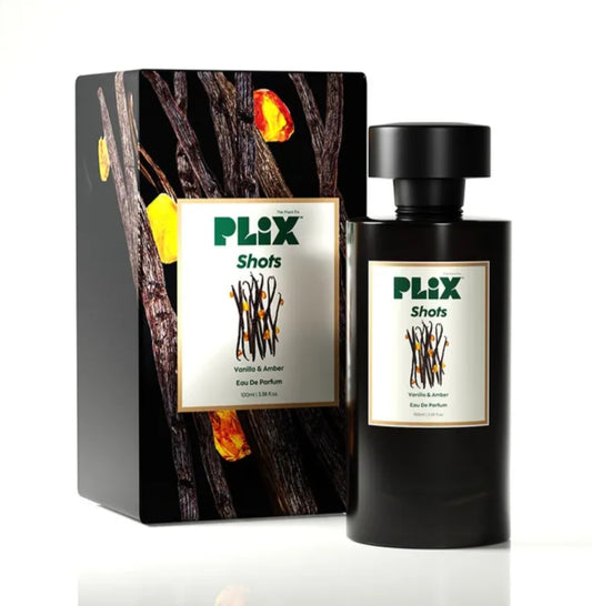 Perfumes & Deodorants- PLIX Shots Vanilla & Amber Perfume 100ml