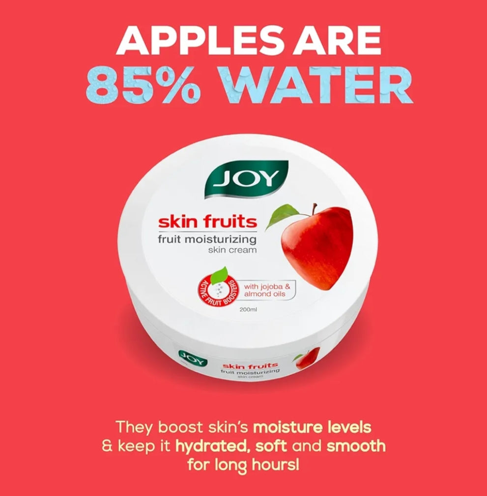 Lotions & Moisturizers- JOY Fruits Moisturizing Skin Cream with Jojoba & Almond Oil - 100ml