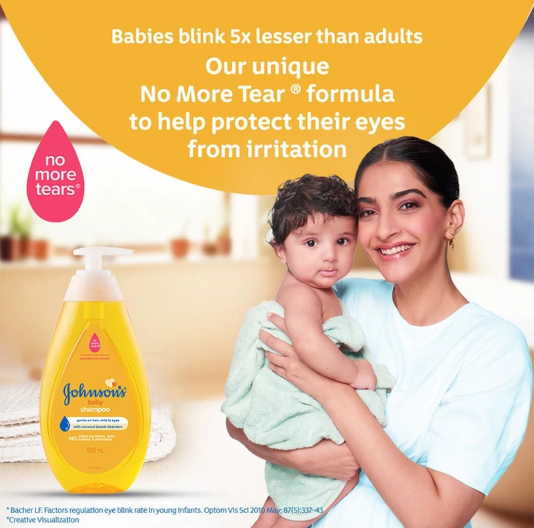 Baby Care Products- Johnson's Baby Shampoo with Coconut Based Cleansers which is Gentle on Hair and Mild to Eyes - 100ml