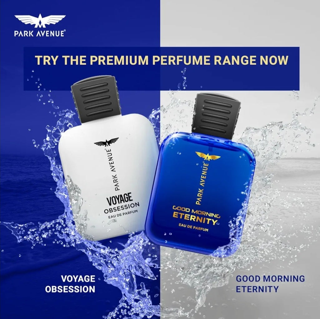 Perfumes & Deodorants- PARK AVENUE VOYAGE OBSESSION Long Lasting Perfume for Men with Amber & Musk 50 ml