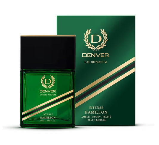 Perfumes & Deodorants- DENVER Hamilton INTENSE Long-Lasting Unisex Perfume with Amber, Woody and Fruity Notes - 60ml