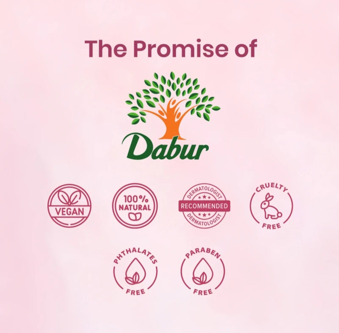 Rose Water- Dabur Gulabari 3-in-1 Premium Face Cleanser enriched with 100% Pure Rose Oil for Cleansing, Moisturizing & Refreshing usable for All Skin Types - 100ml