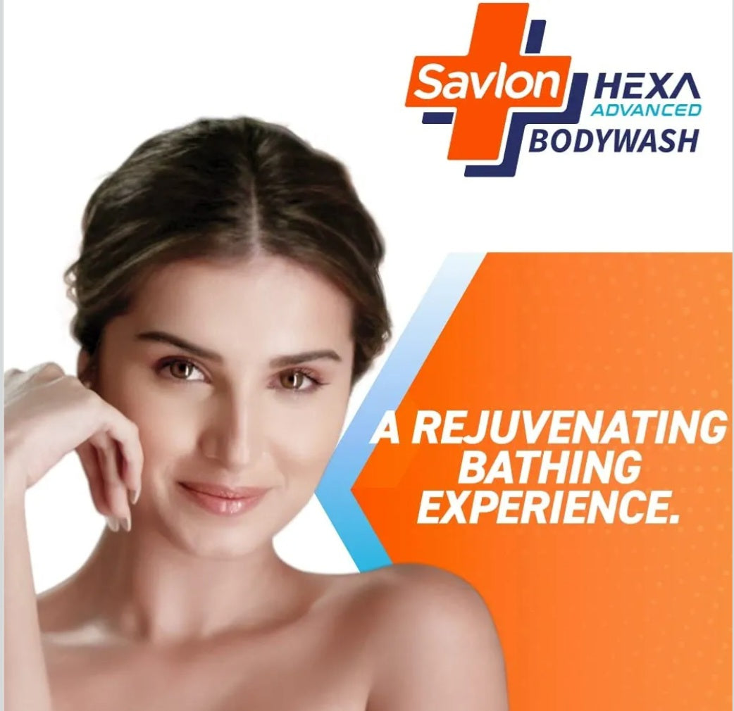 Body Wash & Shower Gel- Savlon Hexa Advanced Body Wash with Milk Protein which gives Protection from 99.99% Germs and Rejuvenates Skin - 100ml