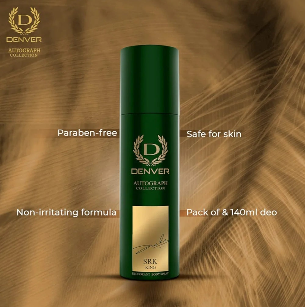 Perfumes & Deodorants- DENVER 'EMPEROR' a SRK Autograph Collection Deodorant Body Spray 140ml