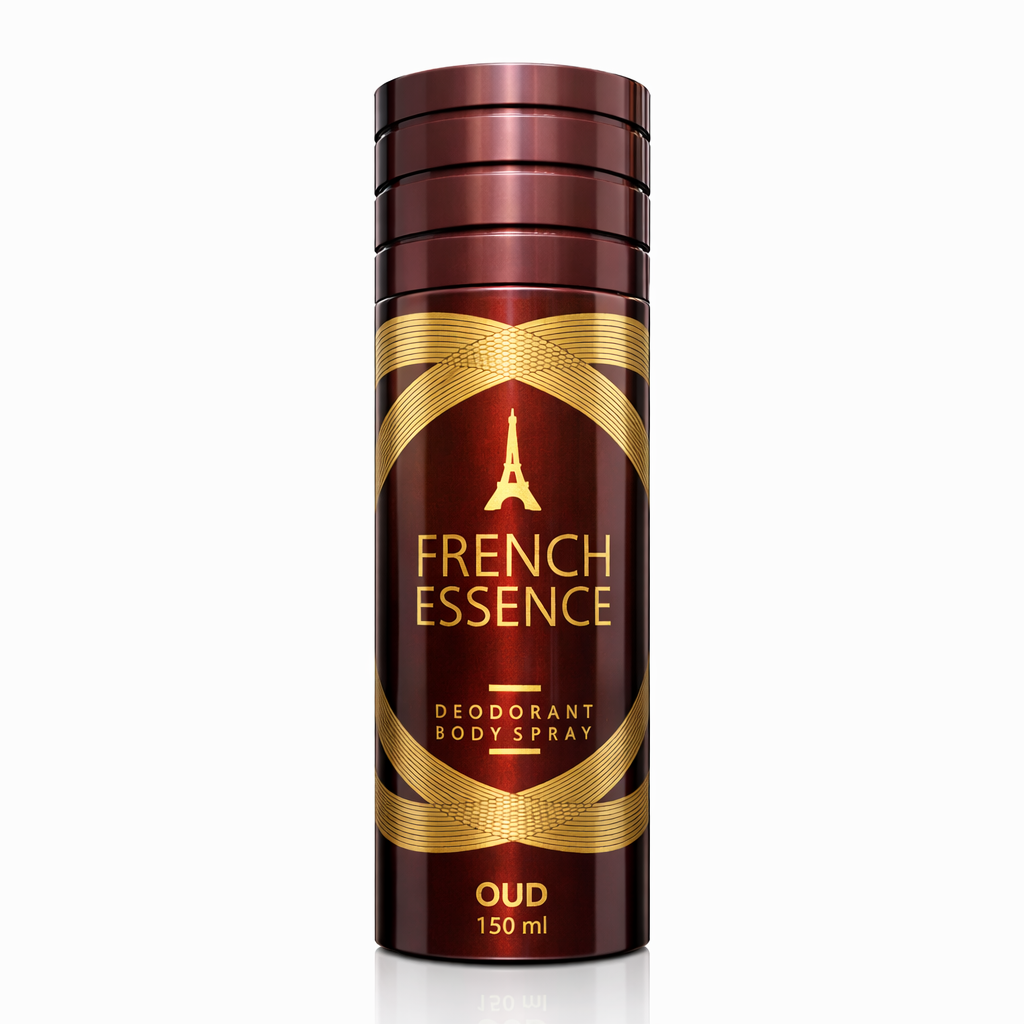 Perfumes & Deodorants- French Essence OUD Unisex Long-Lasting Deodorant Body Spray with Top Notes of Citrus, Mid Notes of Coconut, and Base Notes of Oud - 150ml