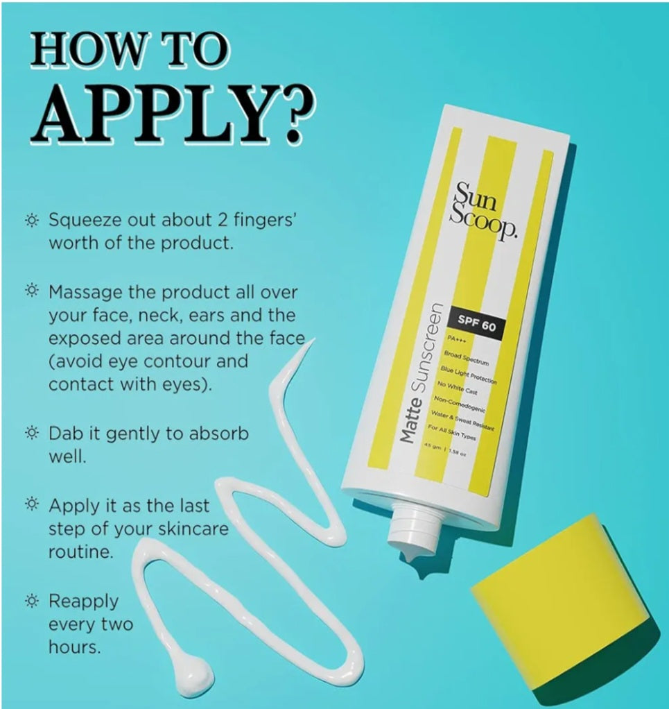 Sunscreen- Sun Scoop (A Product of Bare Antomy) Matte SPF 60 PA+++ Sunscreen Gel For Women & Men With UV Filter Zinc Oxide. Non-Comedogenic, Broad Spectrum, Water & Sweat Resistant, No White Cast, Photostable For Oily & Dry Skin 45gm