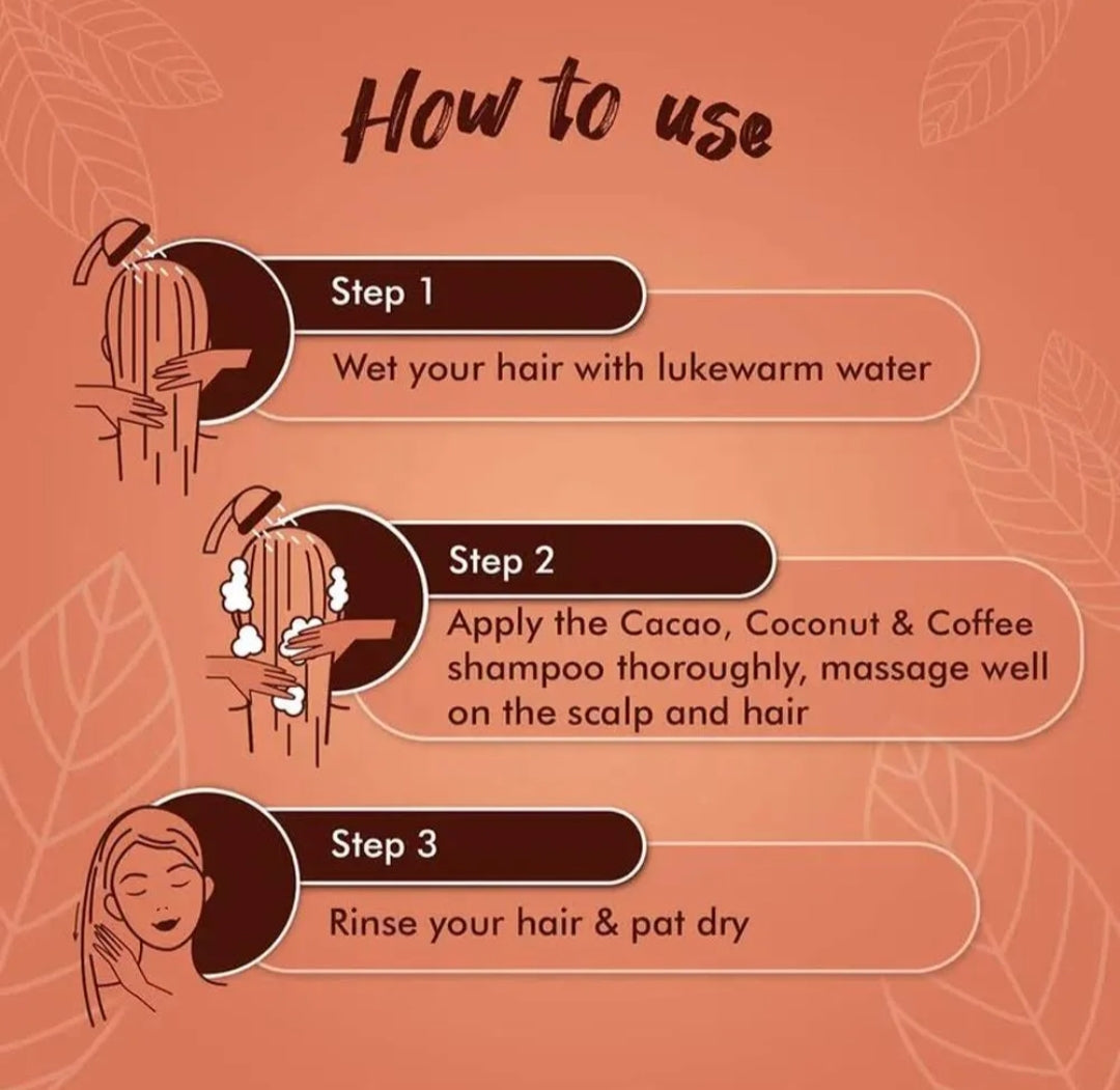 Hair Shampoo- MyGlamm Superfoods Cacao, Coconut & Coffee Shampoo which Helps Treat Dryness & Dandruff, Moisturizes the Scalp and Promotes Hair Growth - 200ml