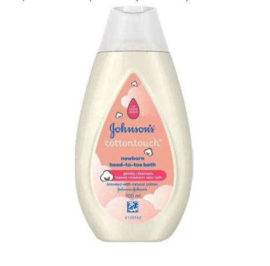Baby Care Products- Johnson's Cottontouch Newborn Baby's Head-to-Toe Bath which Gently Cleanses and Keeps Newborn Baby's Skin Soft - 100ml